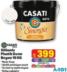 CASATİ SİLİKONLU PLASTİK DUVAR BOYASI 10 KG